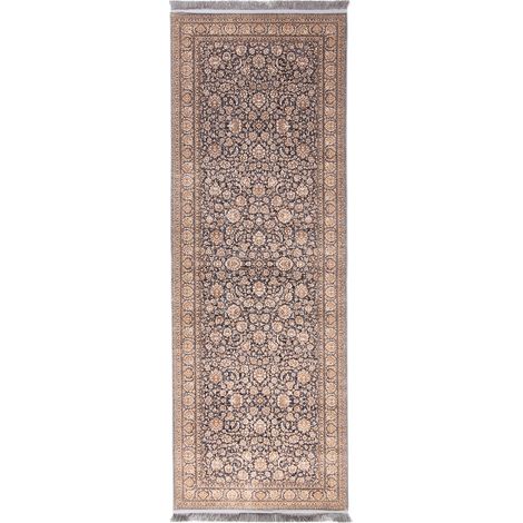 Tapis oriental tissé Nomad's Oasis - 400x100cm, Rectangular - 80% Polyester, 20% Coton - Tissé - Bleu foncé (1/5)