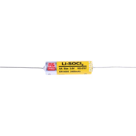 Pile AA RS PRO 3.6V Lithium Thionyle Chloride, 2.4Ah ( Prix pour 1 ) (1/2)