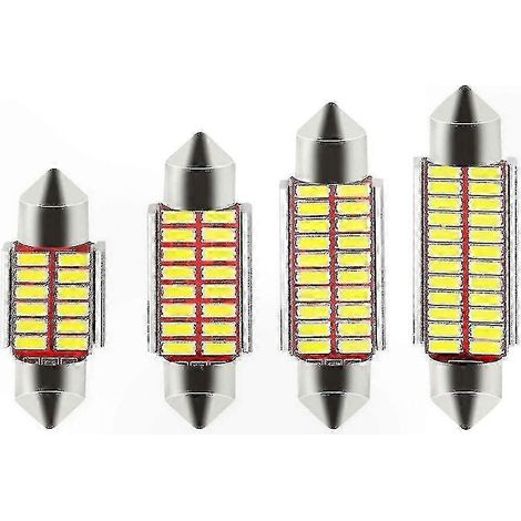 Ampoule LED 4014 pour éclairage intérieur de voiture, compatible Canbus Festoon, 31/36/39/41 mm, culot C5W (1/3)