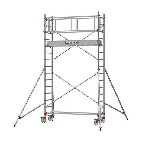 Trabattello mobile 1 piano - Altezza max. di lavoro 3.90m - 613722