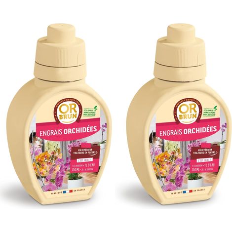 Or brun, Engrais Orchidées, Liquide, 250ml, Rose (Lot de 2) (1/4)