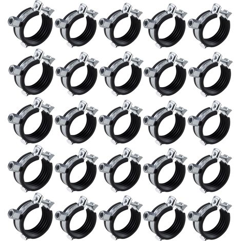 25x Rohrschelle 40-43 mm 1 1/4 Zoll Rohrhalter Rohrhalterung Rohrbefestigung (1/5)