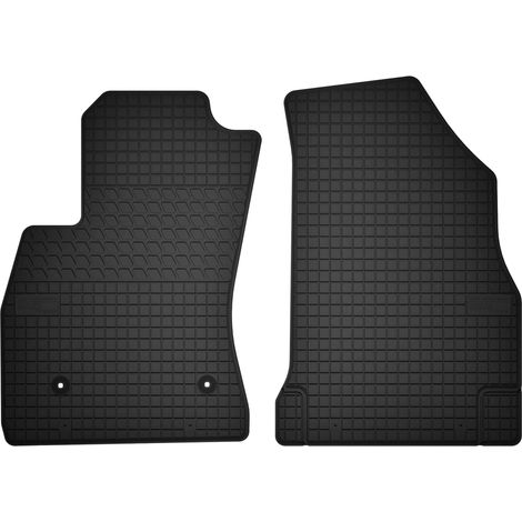 Alfombrillas de goma delanteras para: Fiat Doblo II familiar, furgoneta de reparto (de 2010 a 2022)