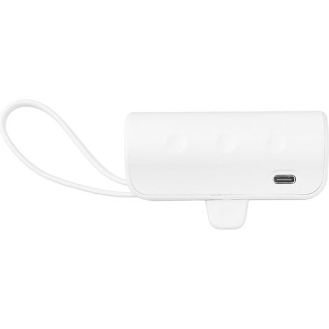 Tragbarer Mini-Multifunktionslader mit integriertem iOS-Typ-C-Kabel, 2-in-1, Mini-USB-C-Powerbank für Notfälle (1/5)