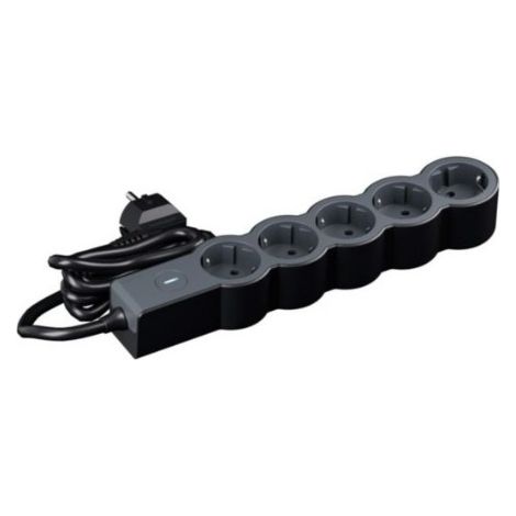 Legrand Base multiple 5x2p+t 1,5m interrupt negro