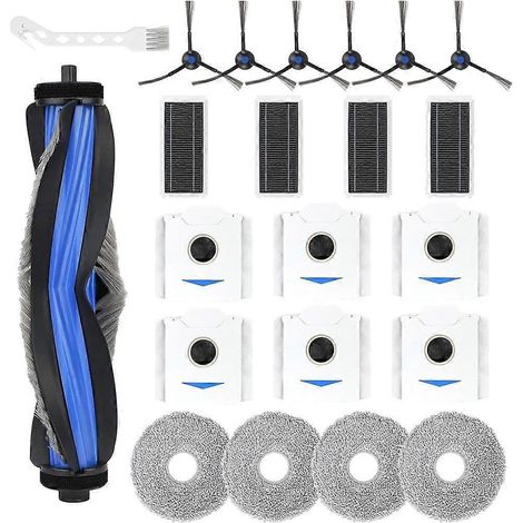 Accessoires pour aspirateur robot ECOVACS DEEBOT N30 Omni/N30 PRO OMNI : pièces de rechange, brosse principale, filtre et sacs de nettoyage. (1/5)