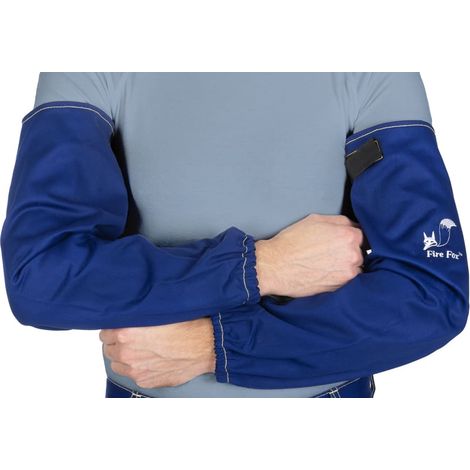 Braccia protettive da saldatore Fire Fox™ L.ca.52cm blu (1/2)