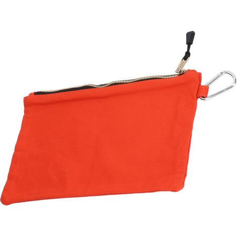Sac de Rangement Imperméable en Toile avec Sangle Réglable et Anneau D, Portable - Orange (1/5)