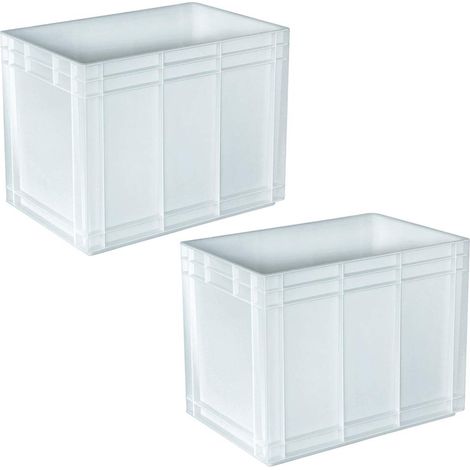 BRB 2 bacs de fermentation avec 2 poignées - Dimensions (L x l x H) : 600 x 400 x 420 mm
