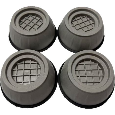 4-teiliges Set Anti-Rutsch-Pads für Waschmaschine, Trockner und Kühlschrank – Vibrationsdämpfung, Gummisohlen, stabiles Zubehör
