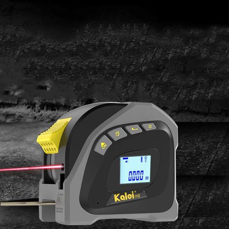 Laser-Entfernungsmesser mit hintergrundbeleuchtetem LCD-Display, Maßband, 40 m