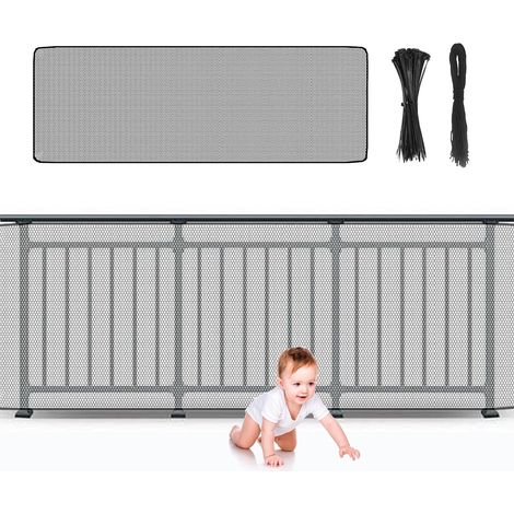 Filet de Sécurité pour Enfants, Balustrade Escalier Filet Épaississant Filets de Protections Enfant, Prévention des Chutes Filet de Protection d'Escalier, pour Escalier, Balustrade (1/5)