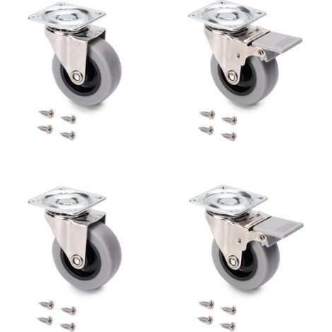 12 Pcs roulettes de Transfert Auto-Adhésives, roulettes à Billes de Transfert roulettes Plastique Solide Roulette de Rotation à 360 Degrés pour Support de Rangement Inférieur, Poubelle
