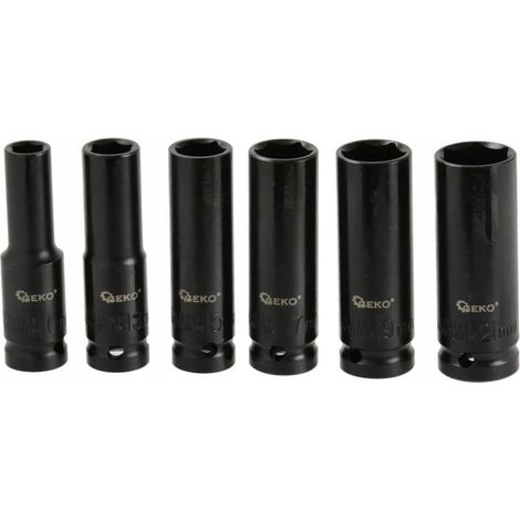 Jeu de douilles à impact longues 1/2" 10-21 mm 6 pièces (20) (1/3)