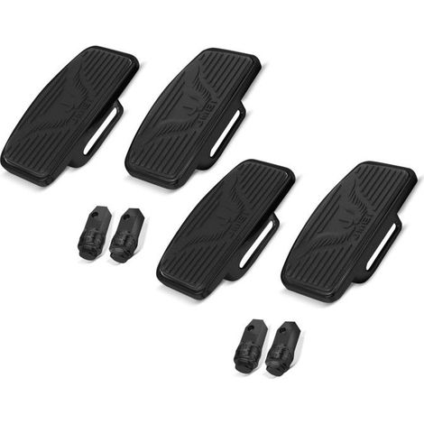 Set 2x Fußrasten für Custom-Motorräder Fahrer- und Beifahrer-Fußrasten FB8B