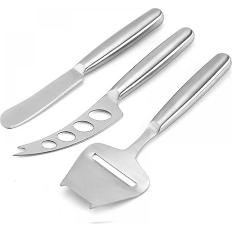 Couteau A Fromage - Ensemble De 3 Couteaux En Acier Inoxydable - Pour Plateau De Fromages - 3 Pièces (1/5)