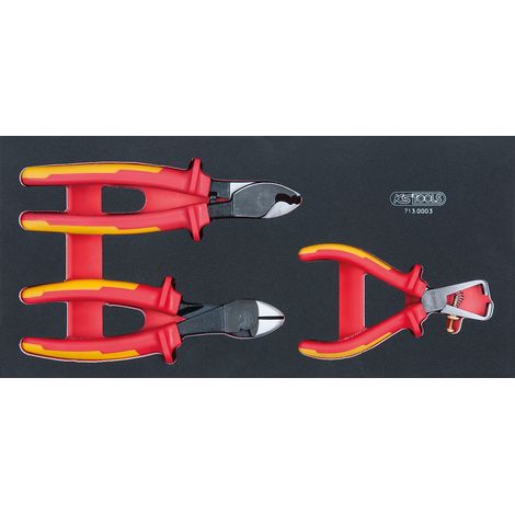 KS Tools - Module de 3 pinces isolées 1000V ERGOTORQUE® - 713.0003