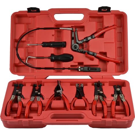 Pinza a morsetto in acciaio ad alto tenore di carbonio, lunghezza 20 cm, utensile multiuso con impugnatura antiscivolo, ideale per applicazioni automobilistiche. (1/5)