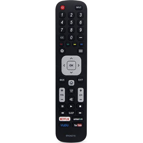 Télécommande TV Compatible avec Hisense et Sharp, EN2A27S, sans configuration (1/5)