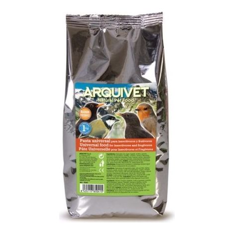 PASTA UNIVERSAL INSECTIVOROS Y FRUTIVOROS 1 Kg. ARQUIVET