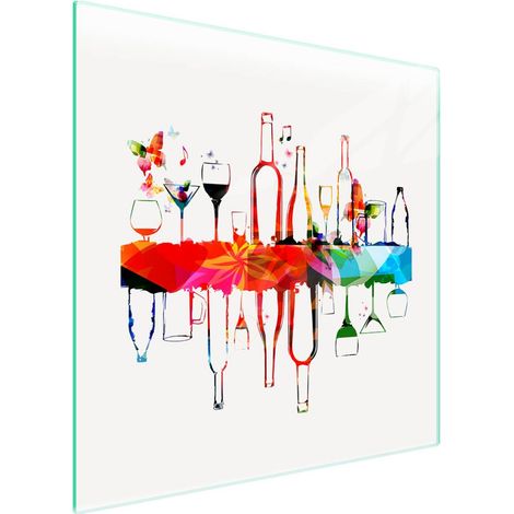 protège-plaque de cuisson en verre 50x52 Vin (1/5)