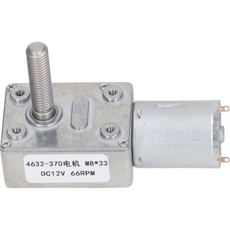 Motor Reductor Dc - 12 V - 66 Rpm - M8 Eje - 33 Mm Longitud - Para Apertura De Puertas (1/5)