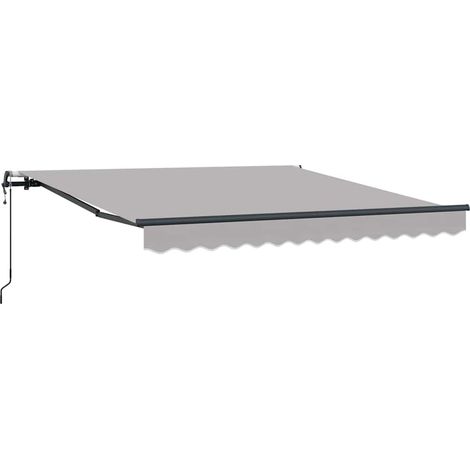 Toldo retráctil Gris Claro 300 x 250 cm Tela y Aluminio vidaXL (1/5)