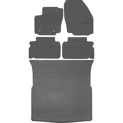 Juego de alfombrillas de goma para coche y maletero para Ford S-Max I VAN (2006-2010). (1/5)