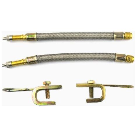 Sollbry Lot de 2 Extension Valve de Pneu, Pneu Valve Rallonge pour Pneu de Camion, Bus et Remorque, 18cm, Accessoires équipement extérieur (1/5)