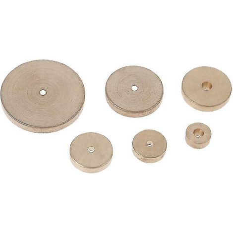 Jauge à cuir en 6 parties (0,2"/0,3"/0,4"/0,5"/0,6"/0,8") – jauge de distance pour le cuir – outil pour ajuster les bords du cuir (1/5)