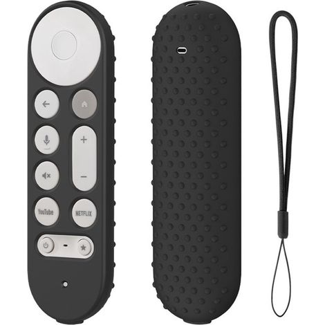 Custodia protettiva in silicone antiscivolo e antiurto (confezione da 2) per telecomando Google TV Streamer 4K. (1/4)