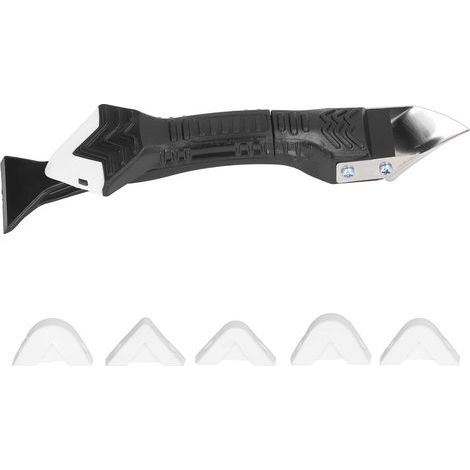 3-in-1 Silikon-Glätter, Schaber, Fugenentferner und Dichtstoffwerkzeug-Set mit 5 Teilen – Renovierungsset (1/5)