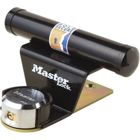 Master Lock – Antivol pour porte de garage basculante – Barre de sécurité en acier – Cylindre à 6 goupilles – Résistant aux intempéries (1/5)