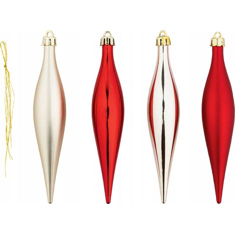 Decorazioni per l'albero di Natale LIVARNO home, 1 set rosso oro (1/4)