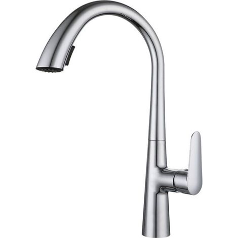 Avec douchette extractible, mitigeur lavabo avec 2 modes de débit au choix, mitigeur lavabo, aérateur, cartouche céramique, galvanique (1/3)