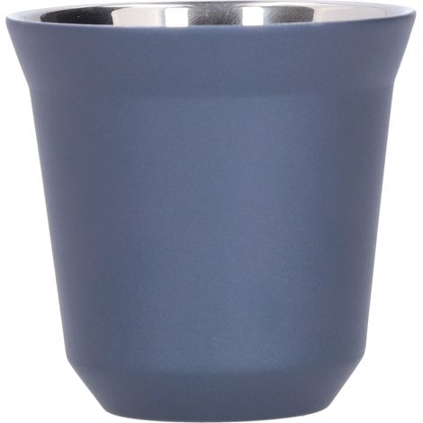 Tasse à café isotherme en acier inoxydable à double paroi, 80 ml, idéale pour la maison et les cafés. (1/5)