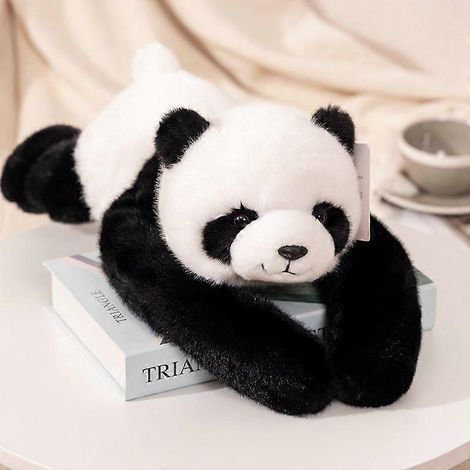 Peluche lestée, coussin à câliner pour soulager l'anxiété et favoriser le sommeil, adorable jouet en peluche pour enfants et adultes (Panda 30 cm) (1/5)