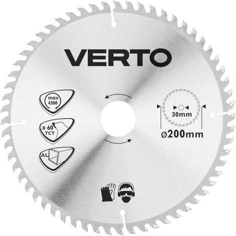 Lama per sega circolare Verto 61h190 200 mm 60 denti carburo