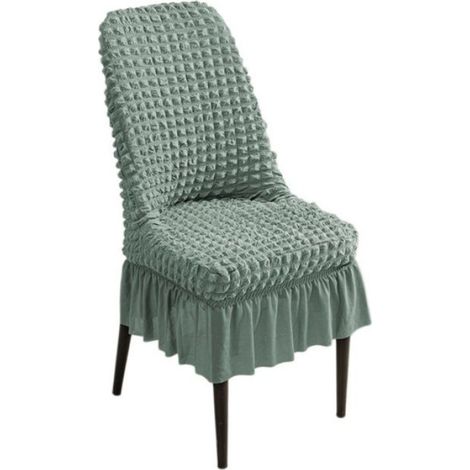 Housse de chaise Housse chaise extensible à motifs bulles Intégrale lavable sans décoloration ni déformation Idéale habiller chaise (1/3)