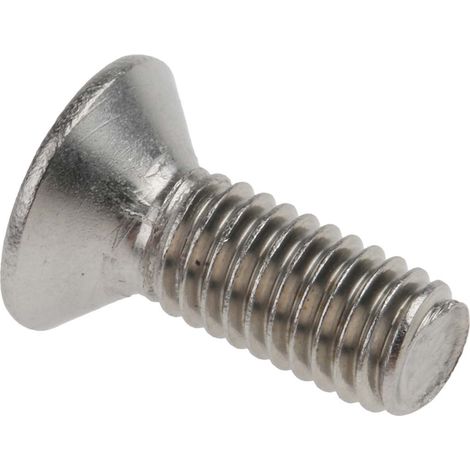 Vis à six pans creux, M6 x 16mm, tête Vis fraisée à tête creuse hexagonale, en Acier Inoxydable ( Prix pour Boîte de 50 )
