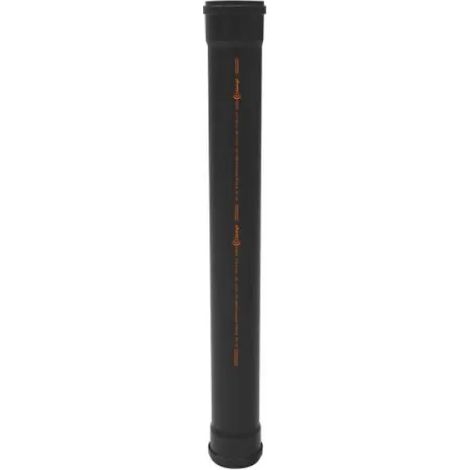 Tubo 2 bicchieri ad innesto in pp con guarnizione serie phono black ø100 mt 3 NICOLL