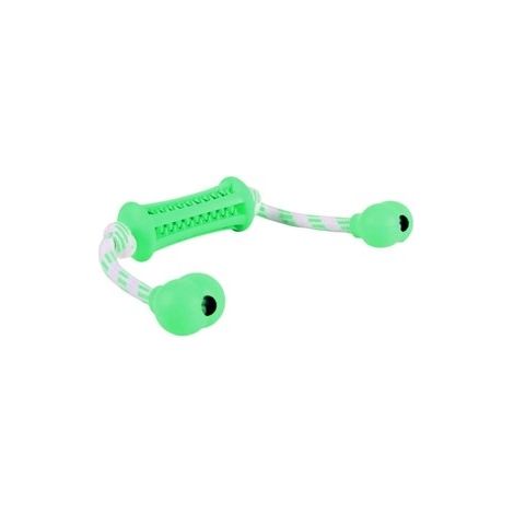 Denta fun bâton avec corde, menthe, caout. natur. 9 cm/37 cm