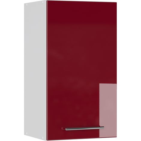 Küchenschränke  Fame-Line, Bordeaux Hochglanz, 40 cm, Vicco
