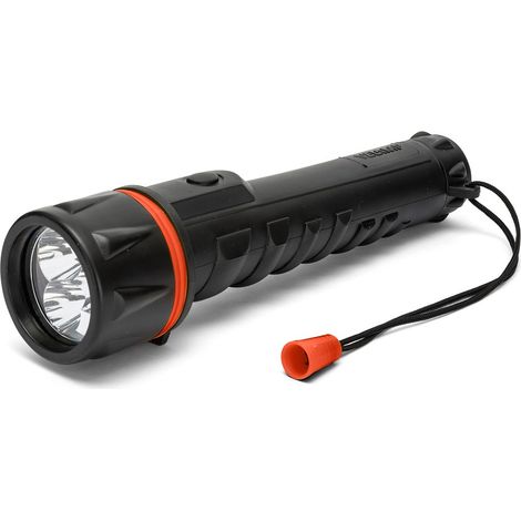Lampe torche LED VELAMP en caoutchouc, 35 lumens et 20 cm de longueur (1/4)