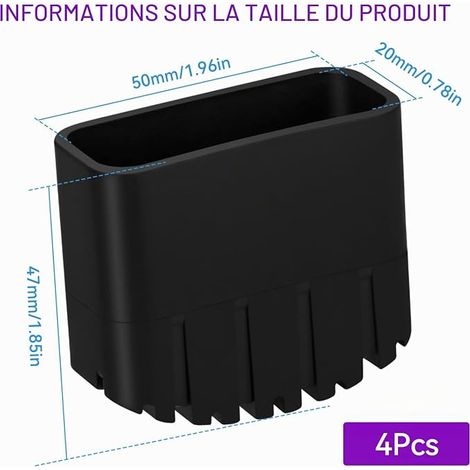 Patins Pieds Escabeau Pied pour Echelle Antidérapant(20 50mm) (1/4)