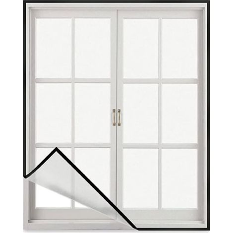 GDHZS- Écran de fenêtre Projet de bricolage facile 120x150cm (47,2x59 pouces) Écran en polyester Écran haute visibilité et durable Facile à réparer ou à remplacer Écran de fenêtre et de porte Fil bla (1/5)