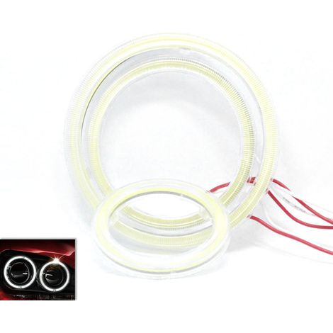 Paar 70mm LED-Ringe für Autoscheinwerfer, Halo-Ringe (Angel Eyes), Tagfahrlicht (DRL), kaltweißes Licht, fahrzeugkompatibel, direkter Ersatz. (1/5)