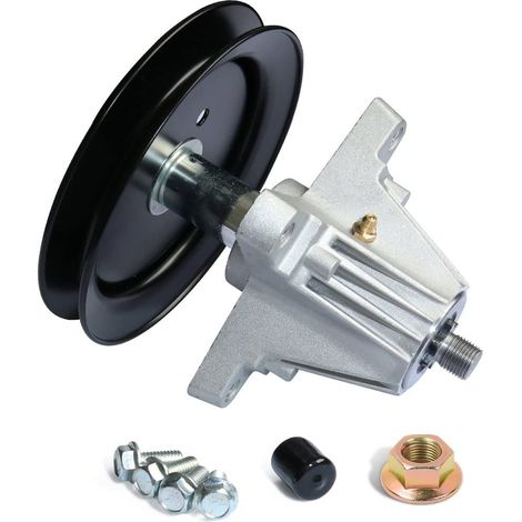 Spindelbaugruppe für Cub Cadet MTD 918-04822A 918-04822B 618-04822 918-04889 30-8001 14328 82-058 Mähdeck für die meisten 42-Zoll- und 30-Zoll-Mini-Rider mit Riemenscheibe, Gewindebolzen, Schmiernippe