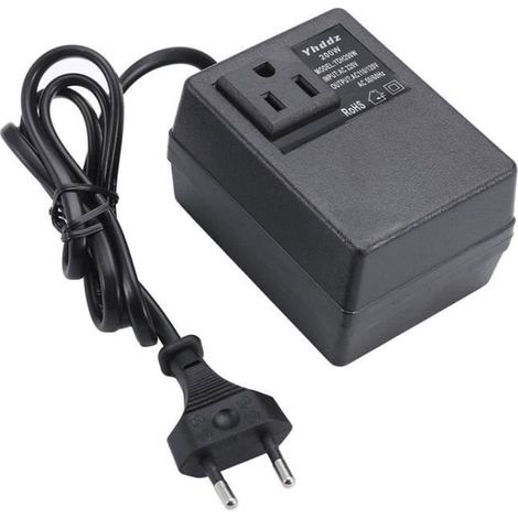 Convertisseur de tension 220V à 110V 200W - Adaptateur secteur AC pour voyage (1/4)