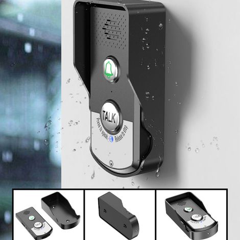 Sonnette interphone sans fil longue portée H8 1V2 avec radio bidirectionnelle (1/5)